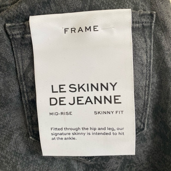 Frame Le Skinny de Jeanne Jeans Black - Picture 8 of 11
